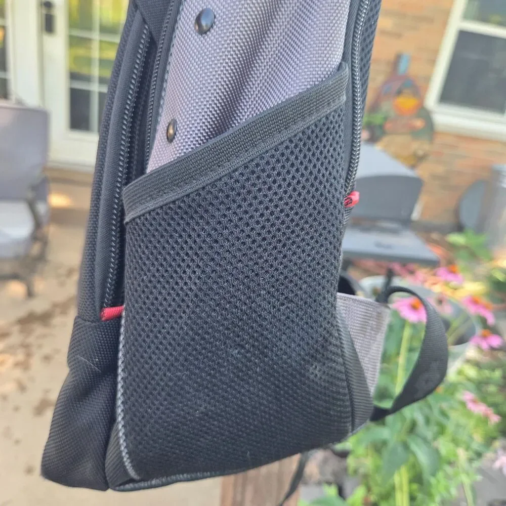 SwissGear Wenger 17 Laptop Backpack Travel Business Black Gray